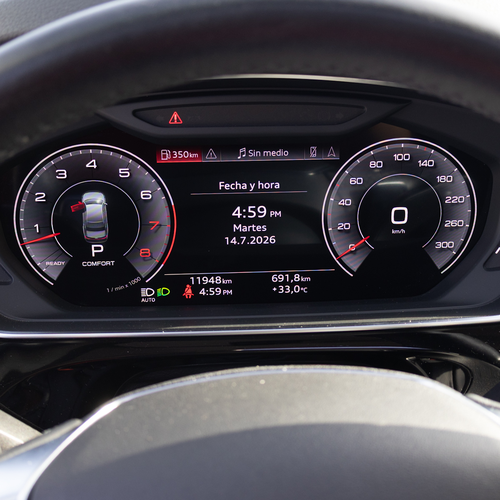 Audi A8 55 TFSI 2023 cuadro de instrumentos virtual
