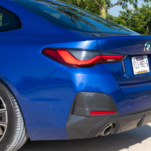 BMW 430i Gran Coupé 2022 detalle fascia trasera M Sport